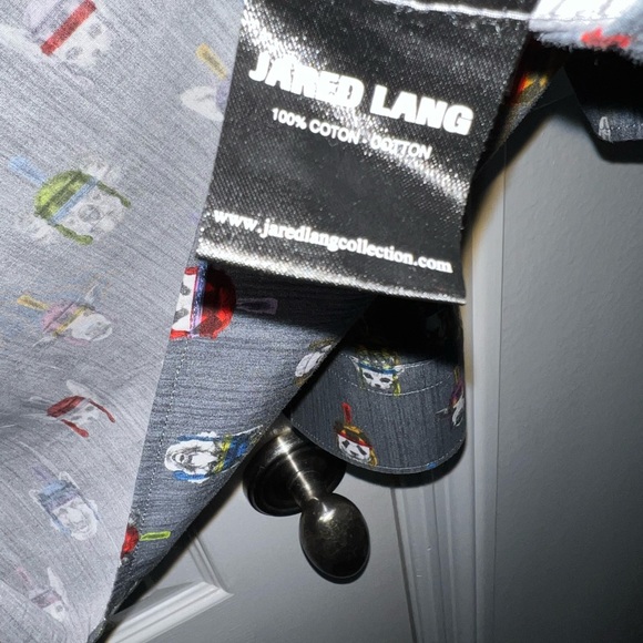 Jared Lang Animals in Helmets Button Down M - Picture 10 of 14